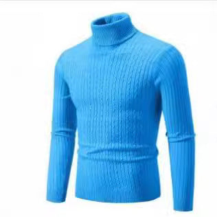 Damen Strickpullover mit hohem Kragen und Rippenmuster EB