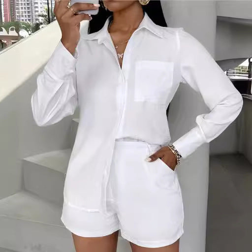 Damen modischer Blazer und Shorts Set EB
