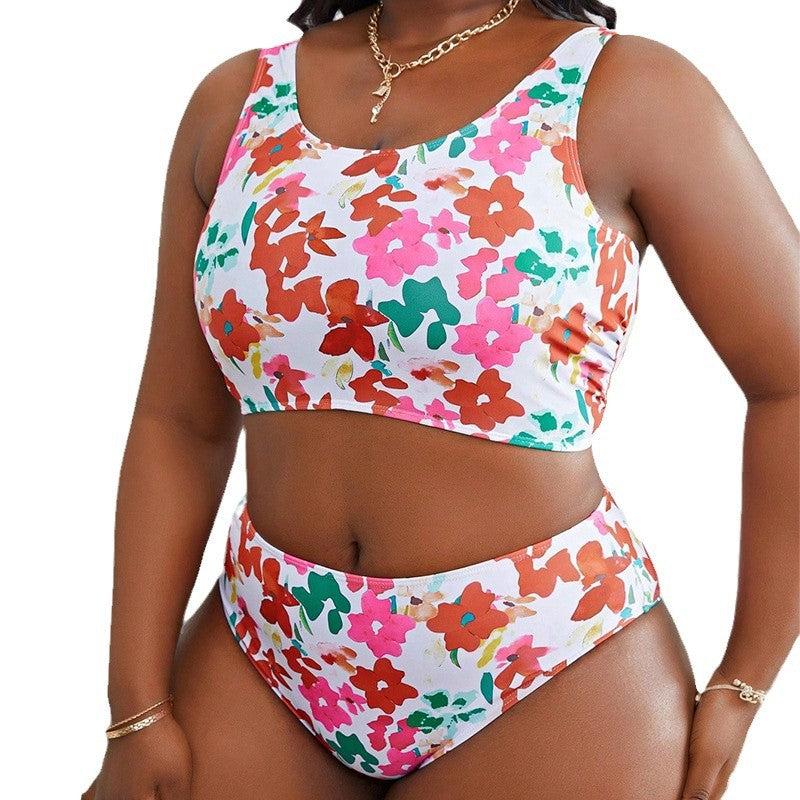 Damen Bikini-Set mit cropped Oberteil und hohem Bund EB