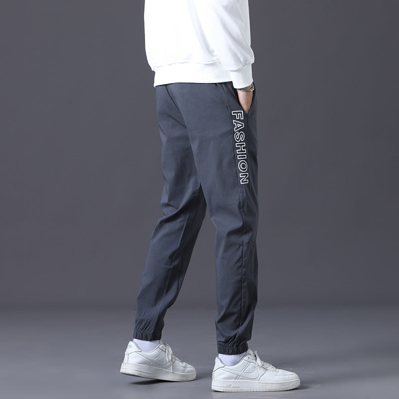 Herren modische Jogginghose mit elastischem Bund und seitlichen Taschen EB
