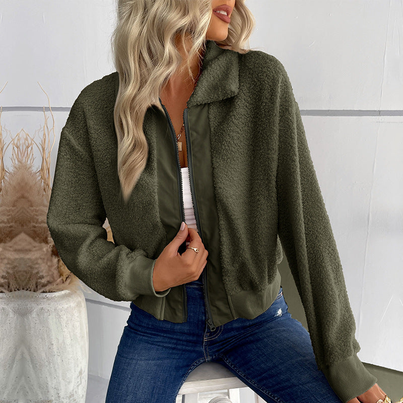 Damen Teddy-Mantel mit hochwertiger Innenfütterung und sportlichem Schnitt EB