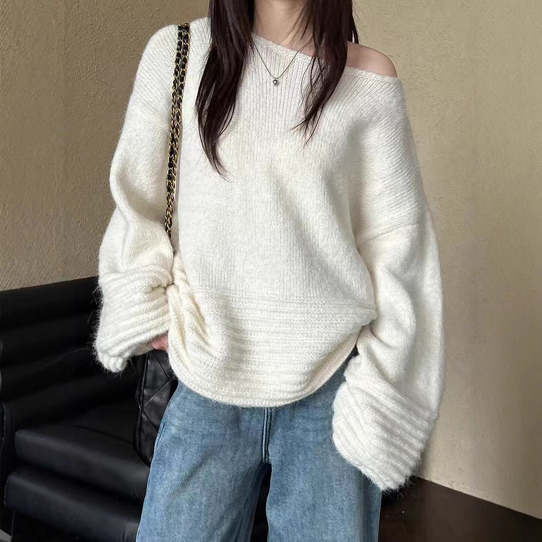 Damen Oversized Strickpullover EB