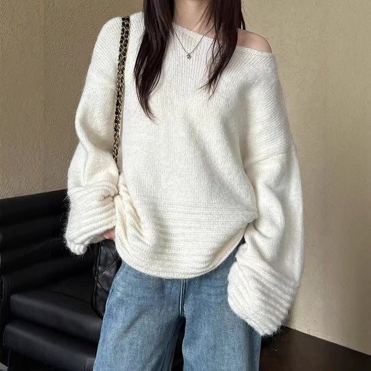 Damen Oversized Strickpullover EB