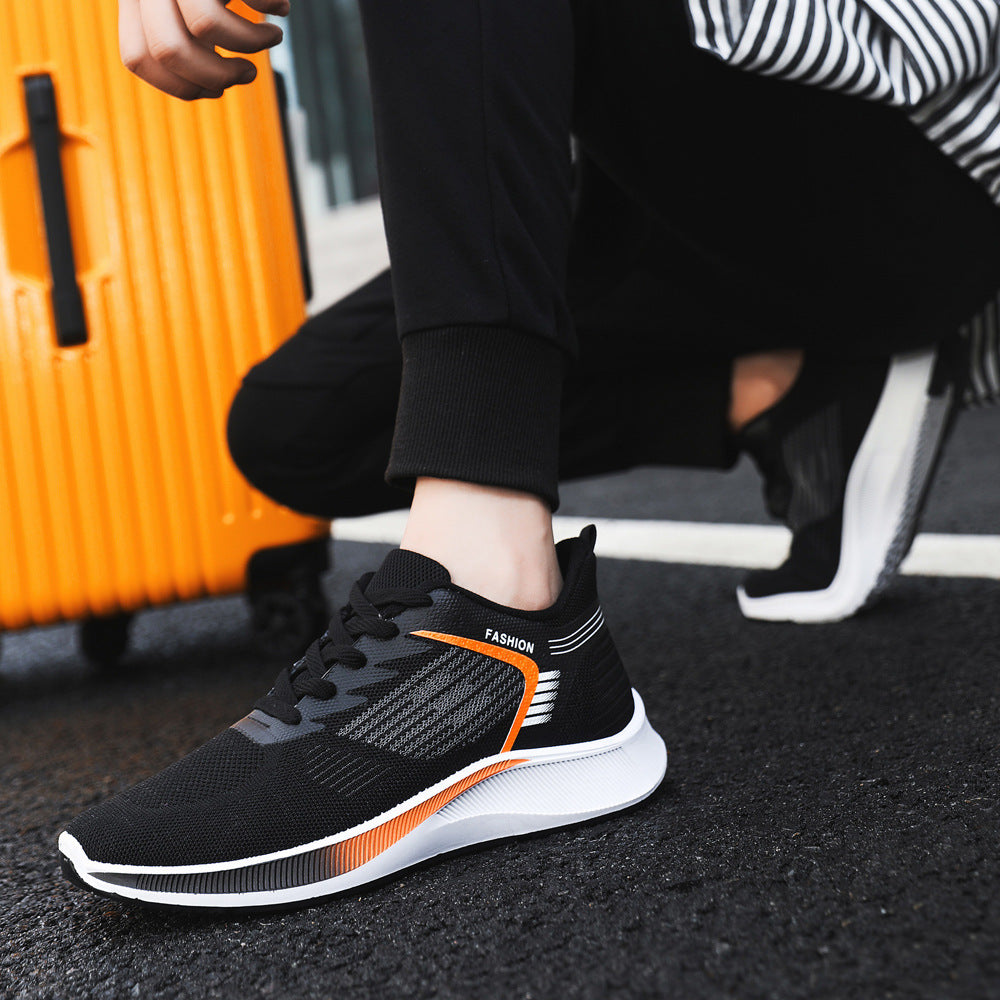 Damen Sportliche Fitness-Sneaker mit atmungsaktiver Mesh-Oberfläche und flexibler Sohle EB
