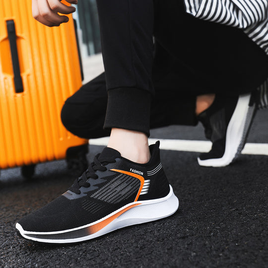 Damen Sportliche Fitness-Sneaker mit atmungsaktiver Mesh-Oberfläche und flexibler Sohle EB