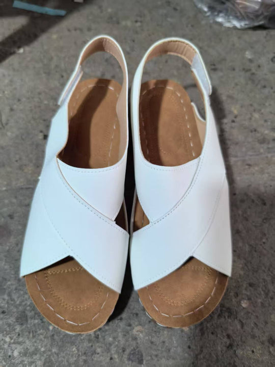 Damen Komfortable Sandalen mit atmungsaktiven Einsätzen und ergonomischem Fußbett EB