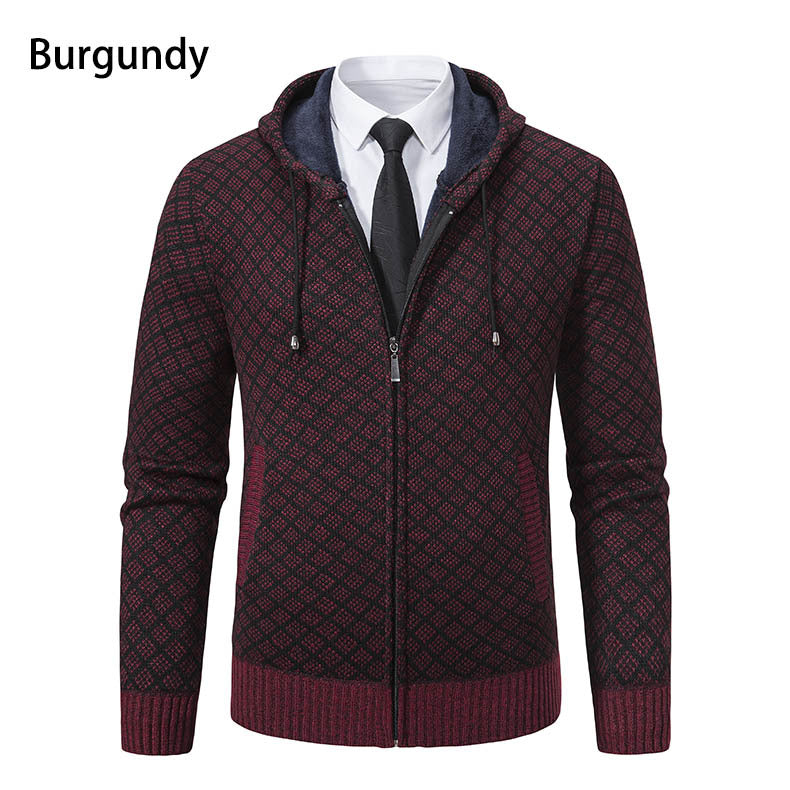 Herren Kapuzenjacke mit strukturiertem Design und eleganten Akzenten EB