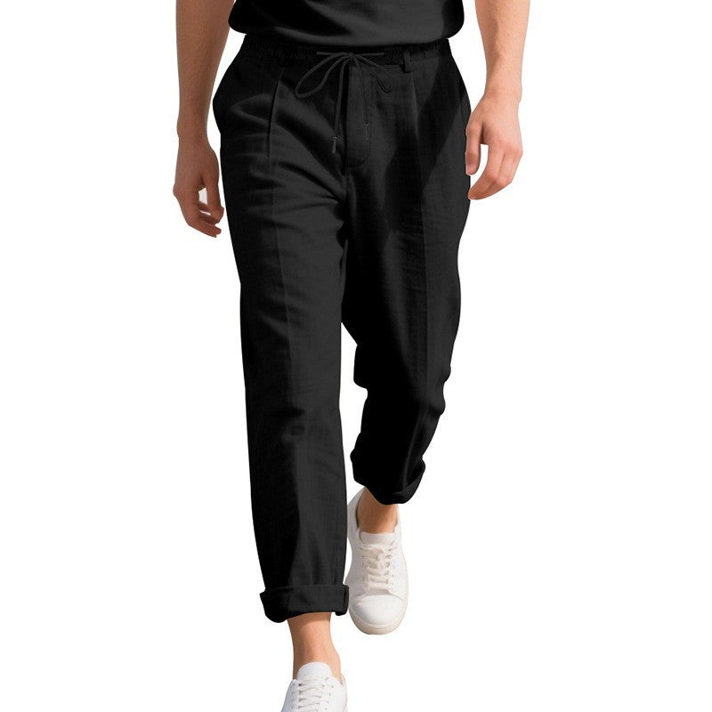 Herren lässige Sommerhose mit elastischem Bund und atmungsaktivem Material EB