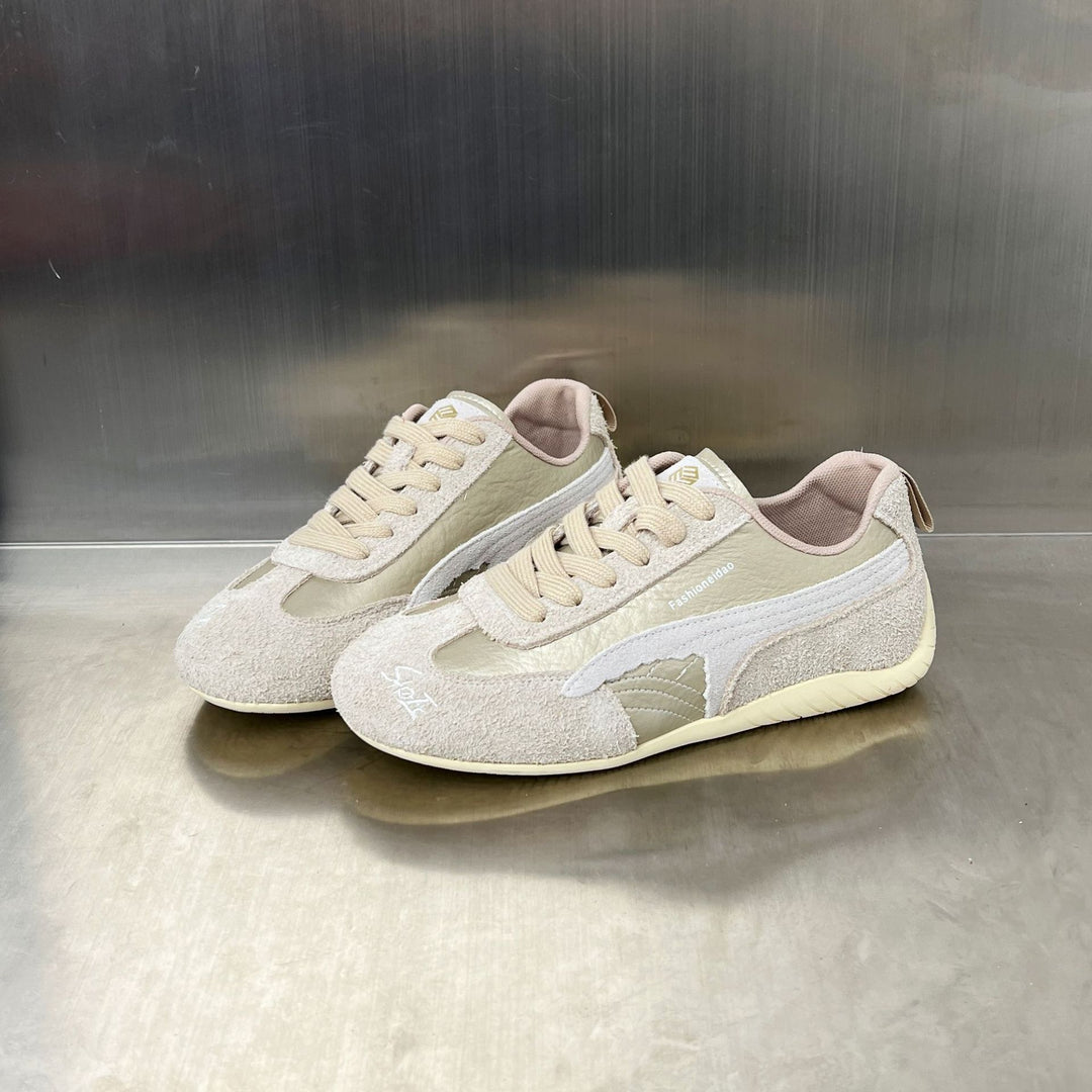Damen Modische Sneakers mit elegantem Obermaterial und rutschfester Sohle EB