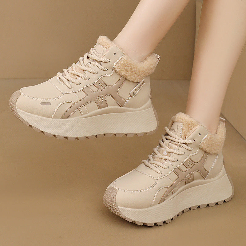 Damen Sneakers mit warmem Fleece-Futter und dämpfender Laufsohle EB
