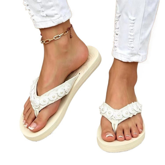 Damen Komfortable Zehentrenner Sandalen EB