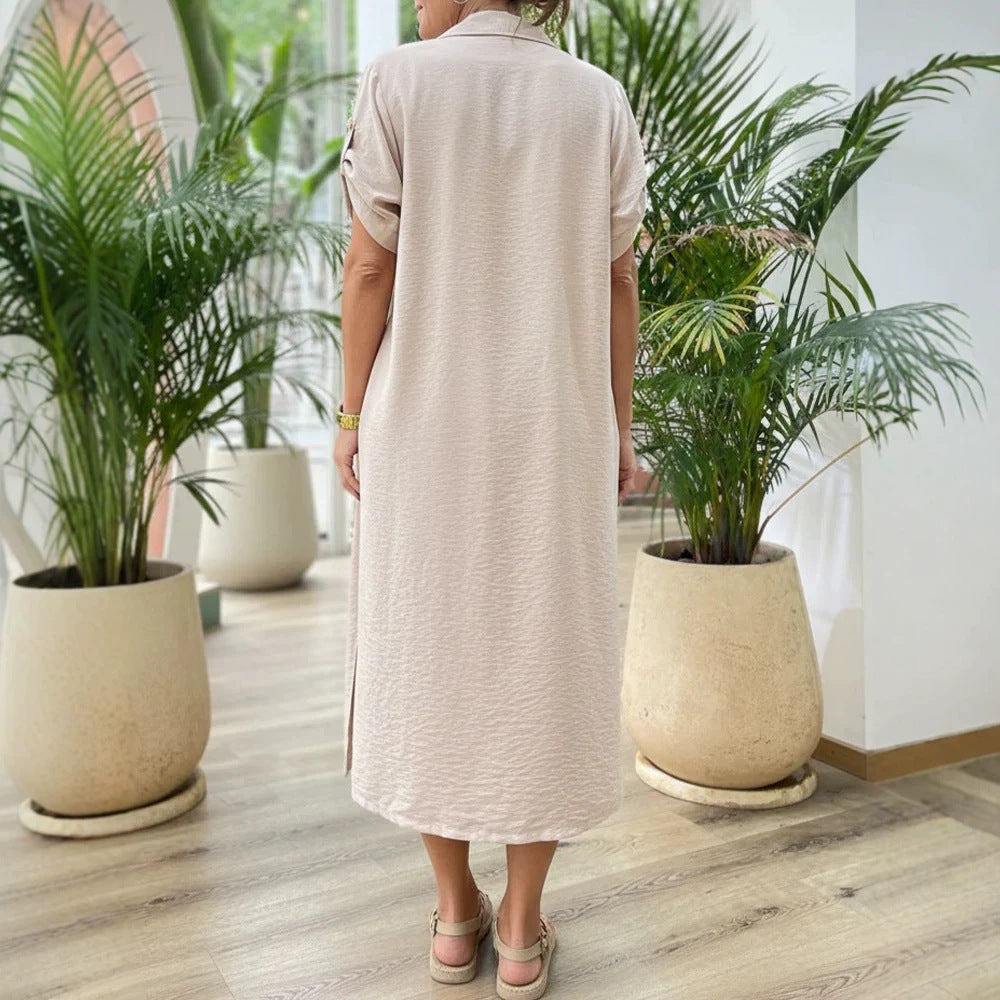 Damen leichter Longblazer mit lässigen Shorts EB