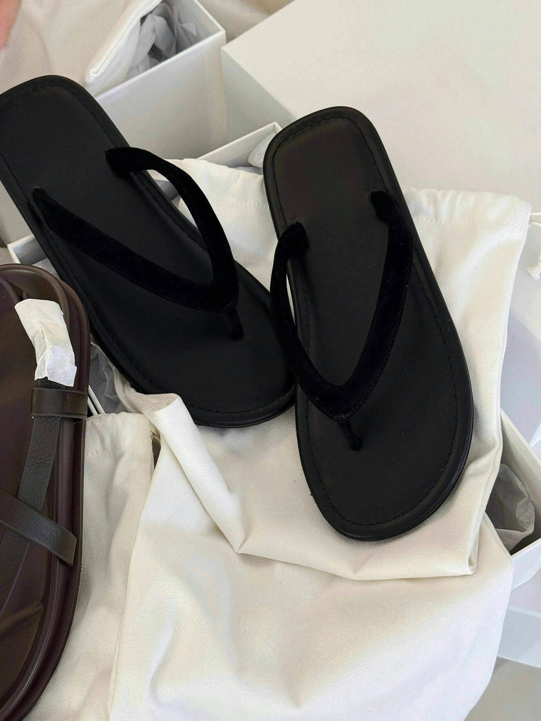 Damen Fußbett Flip-Flops mit rutschfester Sohle und anatomischer Passform EB