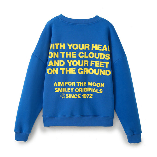 Damen Sweatshirt mit auffälligem Schriftzug EB