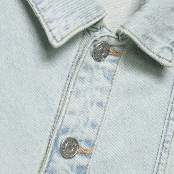 Damen Weite Jeans im lässigen Windbreaker-Stil mit ausgefallenen Nähten EB