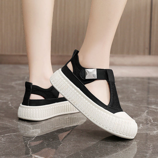 Damen Atmungsaktive Slingback Sneakers mit flexibler Laufsohle und rutschfestem Profil EB