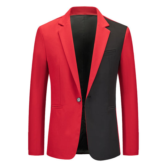 Herren kontrastierender Blazer mit modernem Schnitt EB