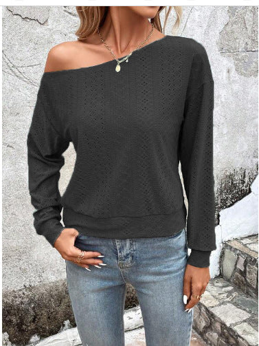 Damen Komfortables und stilvolles asymmetrisches Sweatshirt EB