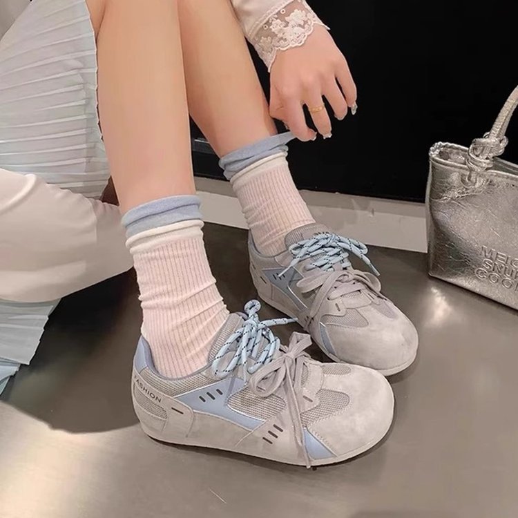 Damen Sportliche Sneakers mit atmungsaktivem Obermaterial und gepolsterter Innensohle EB