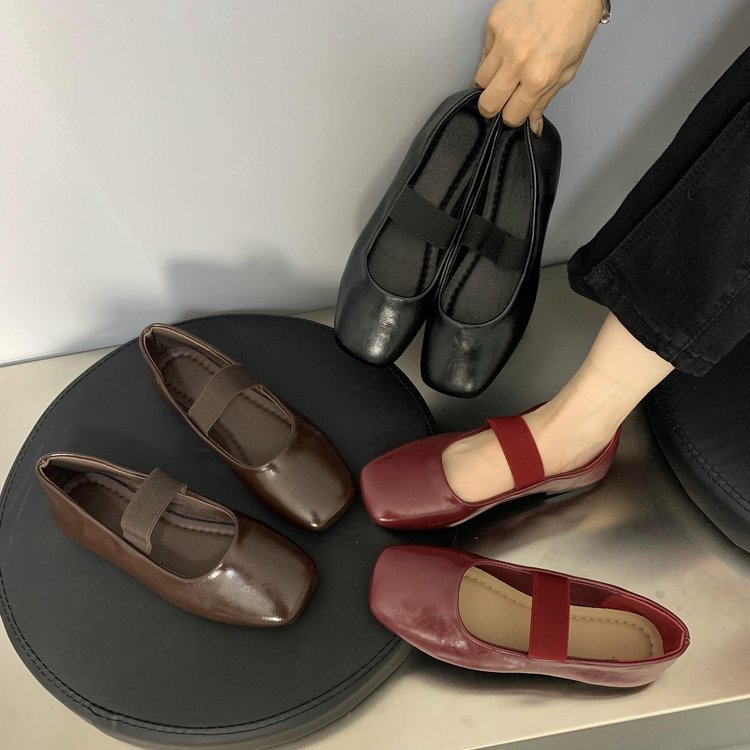 Damen Ballerinas mit elastischem Riemen und elegantem Design EB