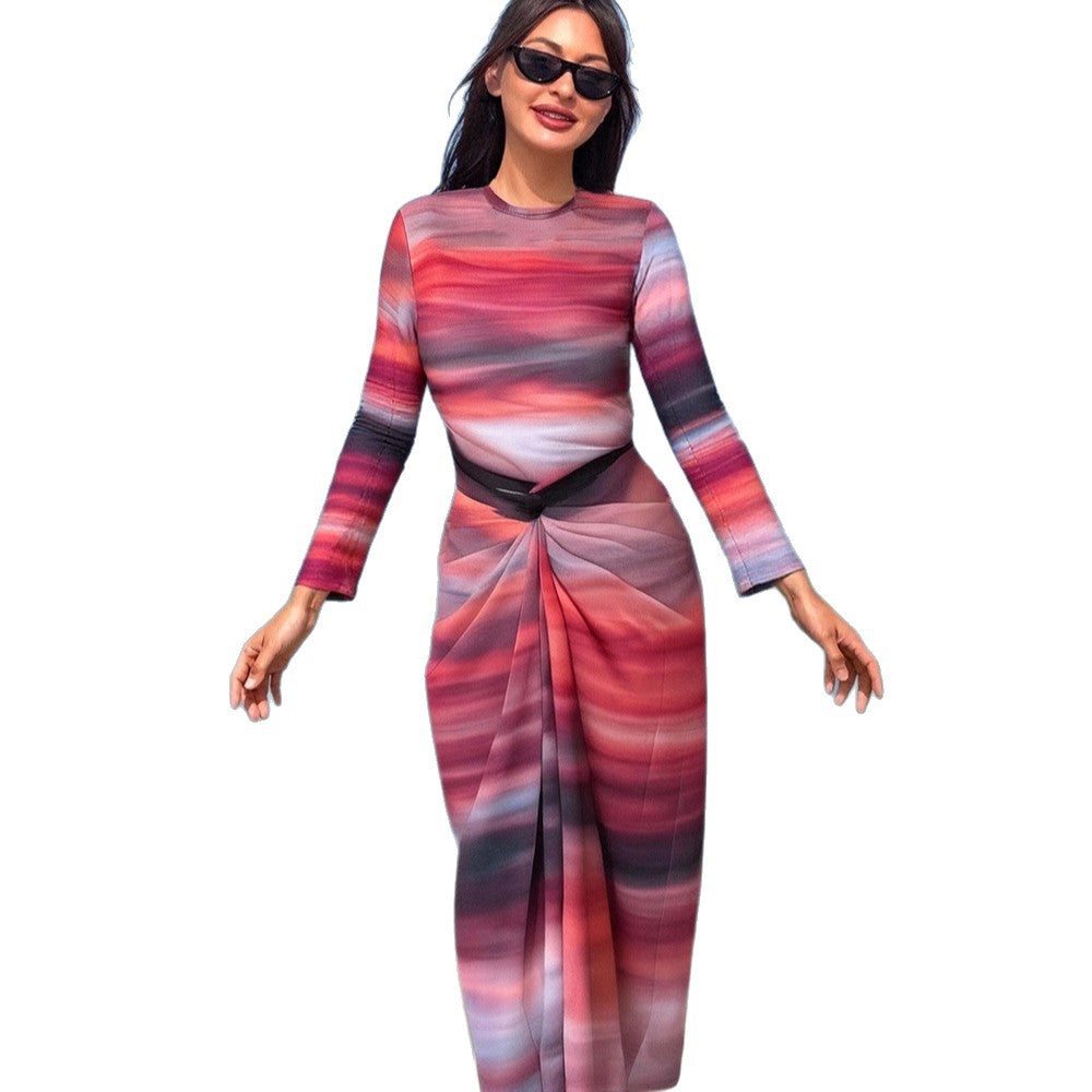 Damen eleganter Strandanzug mit Wickeloptik EB