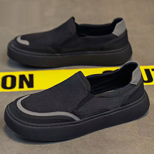 Damen Leichte Slip-On Sneakers mit atmungsaktiver Mesh-Oberfläche und rutschfester Sohle EB