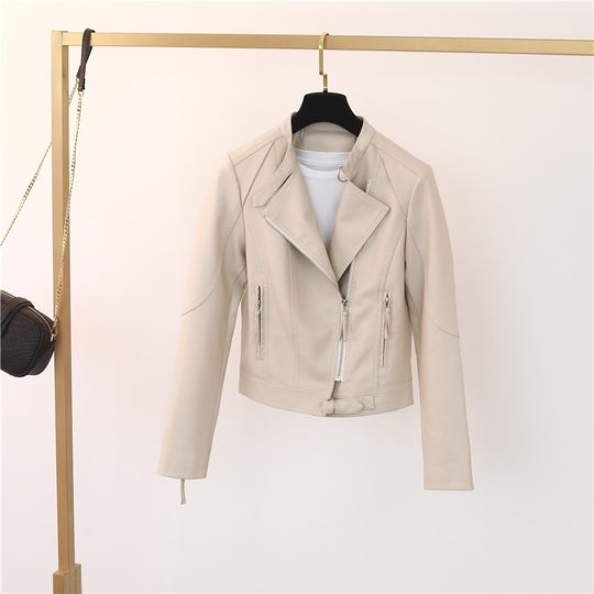 Damen lässige Bikerjacke aus hochwertigem  EB
