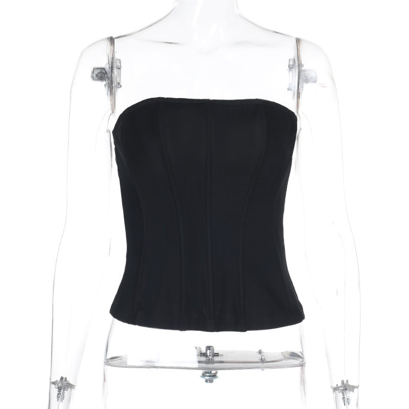 Damen Bustier-Oberteil mit figurformendem Design EB