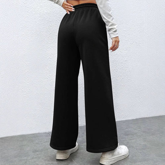 Damen weite Freizehhose mit elastischem Bund und Kordelzug EB