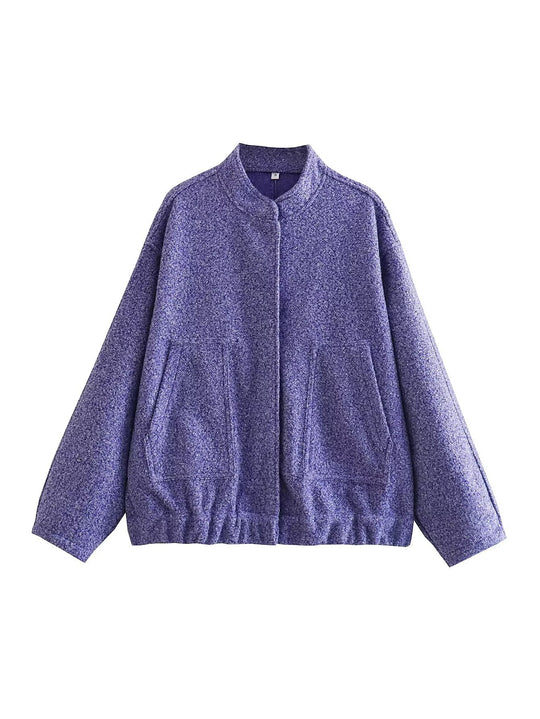 Damen Übergangsjacke mit modernem Stoffmix und praktischen Taschen EB