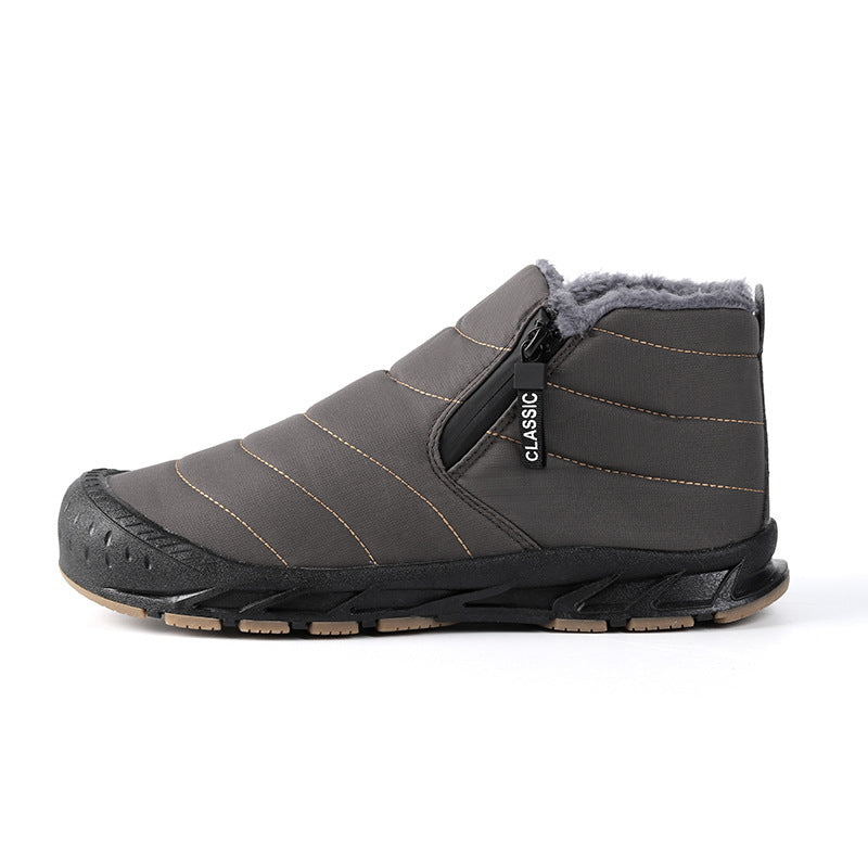 Damen gefütterte Winterboots mit rutschfester Sohle und praktischem Klettverschluss EB