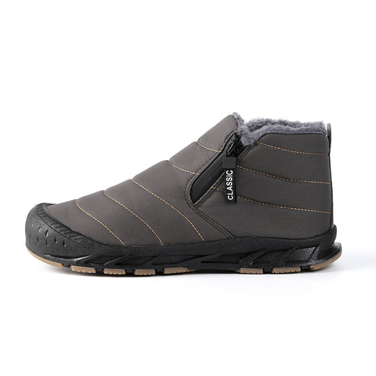Damen gefütterte Winterboots mit rutschfester Sohle und praktischem Klettverschluss EB