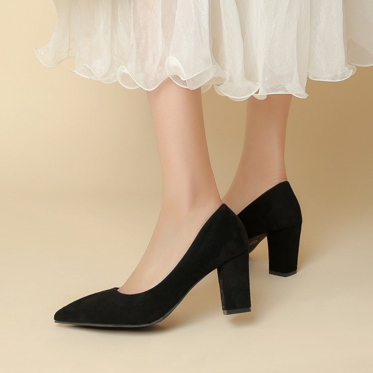 Damen elegante Pumps mit blockfester Sohle EB
