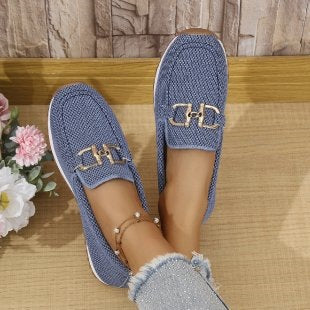 Damen Slip-Ons mit elegantem Dekor EB