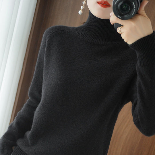 EB | Modischer Rollkragen-Strickpullover
