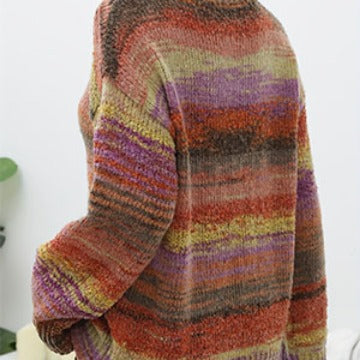 Damen kuscheliger Pullover mit modischem Farbverlauf EB
