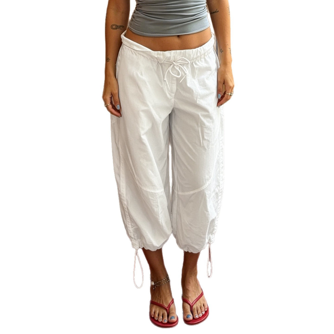 Damen Sportliche Relaxed-Fit Jogginghose mit verstellbarem Bund EB