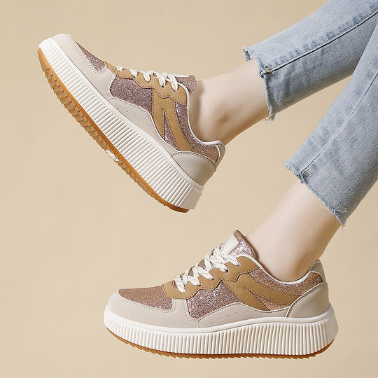 Damen Sneaker mit strukturiertem Obermaterial und dämpfender Sohle EB