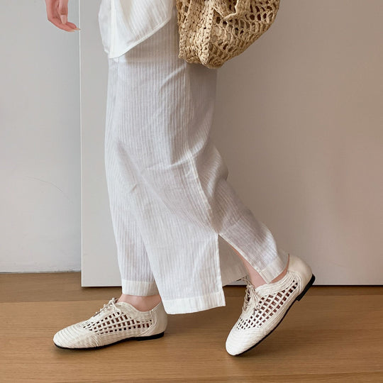 Damen Atmungsaktive und elegante Sneaker mit filigranem Netzdesign EB