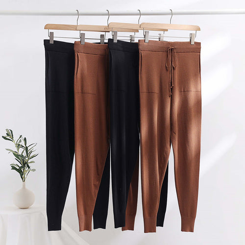 Damen bequeme und stilvolle Strickhose EB