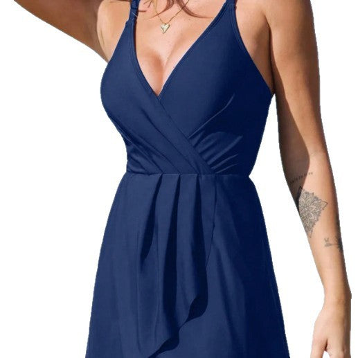 Damen Eleganter Wickelbadeanzug EB