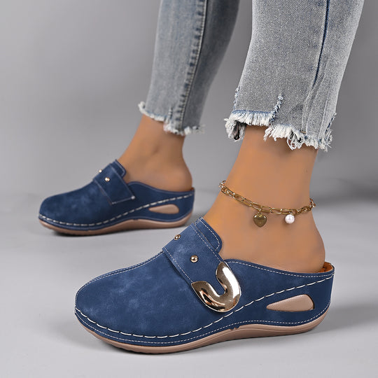 Damen bequeme und modische Clogs mit eleganten Akzenten EB