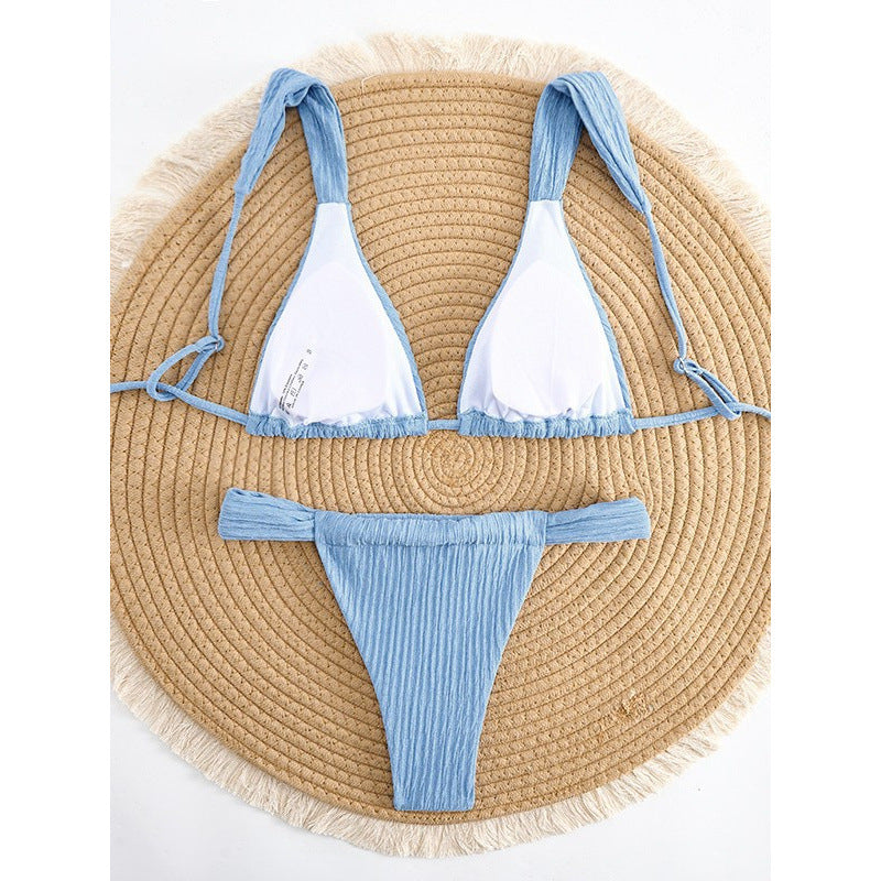 Damen Triangel-Bikini mit verstellbaren Trägern EB