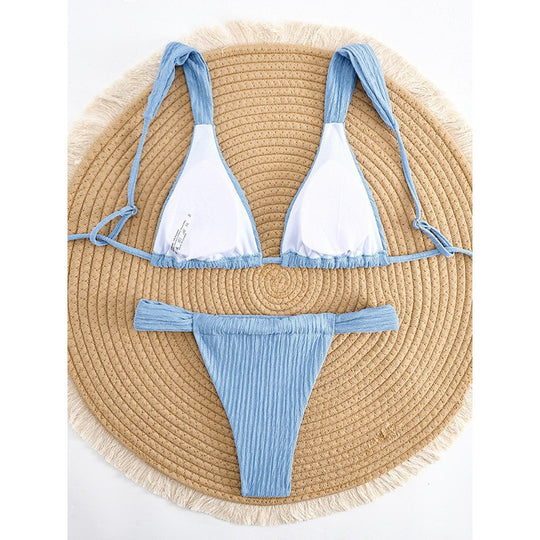 Damen Triangel-Bikini mit verstellbaren Trägern EB