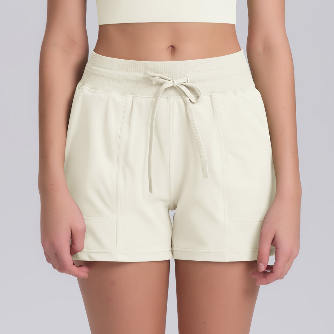 Damen Sportliche Shorts mit elastischem Bund und praktischen Taschen EB