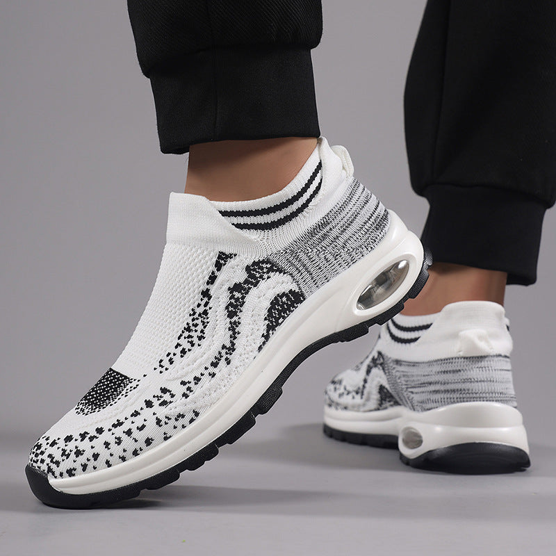 Damen Sportliche Sneakers mit elastischem Obermaterial und rutschfester Sohle EB