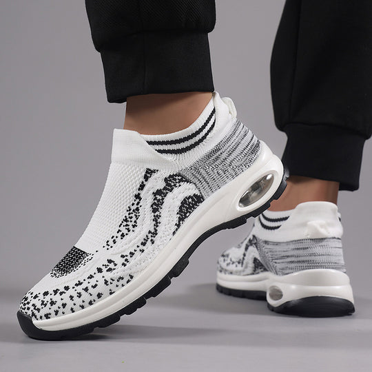 Damen Sportliche Sneakers mit elastischem Obermaterial und rutschfester Sohle EB