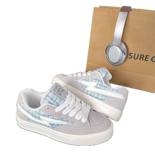 Damen Sneakers im lässigen Retro-Design mit atmungsaktiver Mesh-Oberfläche und dämpfender Sohle EB