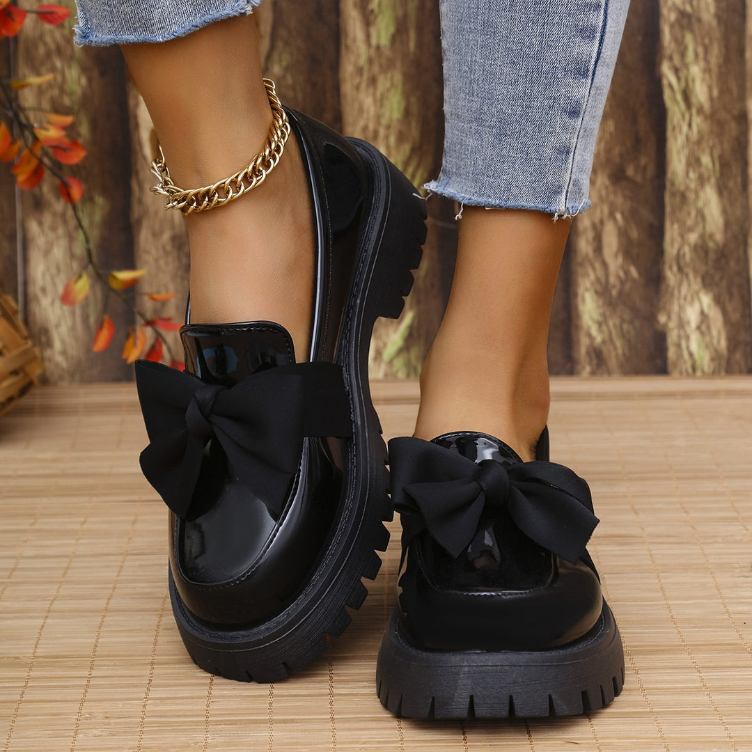 Damen Modische Ballerinas mit Schleifen-Detail EB