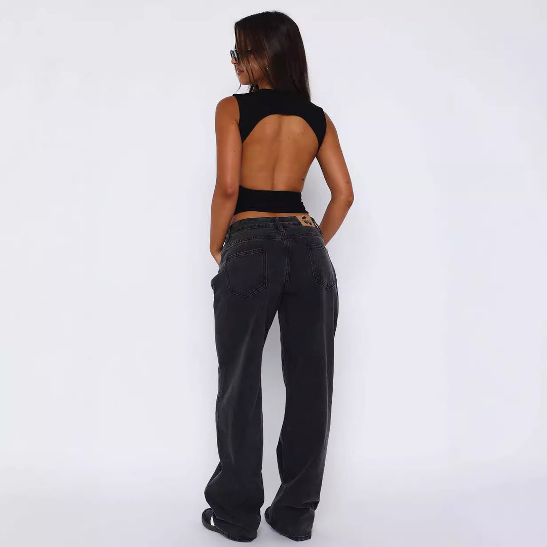 Damen figurbetontes Top EB